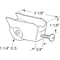 Prime-Line Single 1-1/4 in. Steel Ball Bearing Roller, Stamped Steel Rolleze Glass (Single Pack) D 1721 - alternate 2